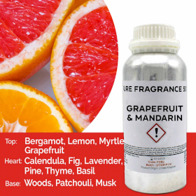 Ulei Parfumat Pur de Grapefruit și Mandarine - 500 ml
