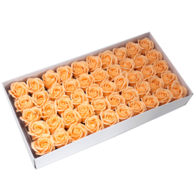 50x Flori de Săpun pentru Mâini Îndrăznețe - Trandafir Mediu - Piersică