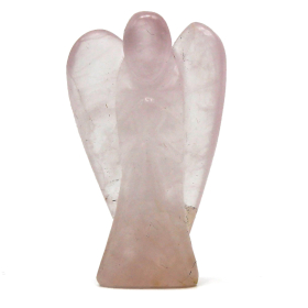 Înger Sculptat Manual - Piatră Prețioasă - Cuarț Roz