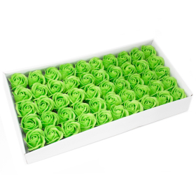 50x Flori de Săpun pentru Mâini Îndrăznețe - Trandafir Mediu - Verde