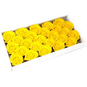 25x Flori de Săpun pentru Mâini Îndrăznețe - Trandafir Mare - Galben