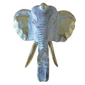 Cap Mare de Elefant -Auriu și Alb