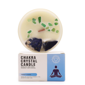 Lumânări Chakra cu Pietre Prețioase - Chakra Gâtului