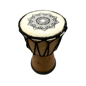 Tobă Djembe Realizată Manual - 15 cm