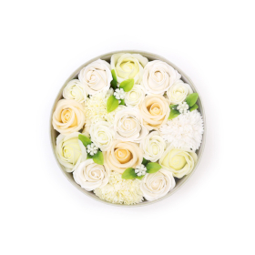 Cutie Rotundă - Nuntă - Alb și Ivory