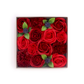 Cutie Pătrată - Clasic Trandafiri Roșii