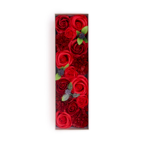 Cutie Lungă - Clasic Trandafiri Roșii