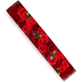 Cutie Extra Lungă  - Clasic Trandafiri Roșii