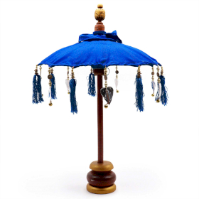 Umbrela de Soare Bali Home Decor - Bumbac - Albastru - 40cm