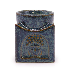 Aroma Lampă Pătrată Buddha - Albastru Prăfuit