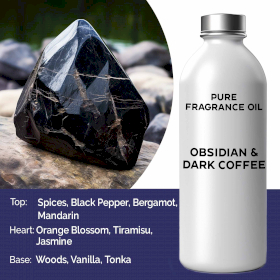 Ulei Parfumat Pur 500ml - Obsidian și Cafea Neagră