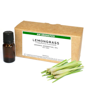 10x Ulei Esențial Bio de Lemongrass 10 ml -  Fără Etichetă