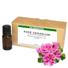 10x Trandafir - Ulei Esențial de Geranium Bio - Fără Etichetă