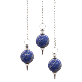 3x Pendul Sferă - Lapis Lazuli