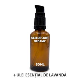 10x Ulei de Corp Organic 50 ml - Lavandă - Fără Etichetă