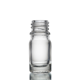 255x Sticlă de Sticlă Transparentă 5ml - Fără Capac