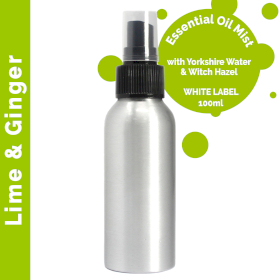6x Spray cu ulei esențial 100ml - Lime și Ghimbir - Fără Etichetă