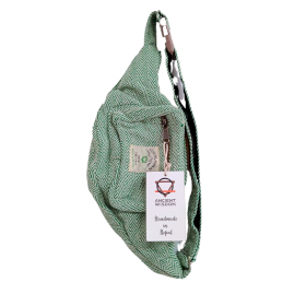 Borsetă din Bumbac și Cânepă - Verde