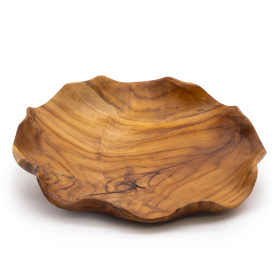Bol Rotund din Tec pentru Fructe, Neted, 28x5.5 cm