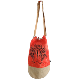 Rucsac 100% Natural - Portocaliu Stonewash - Mâna Namaste