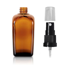 48x Sticlă de Chihlimbar de 100 ml cu Pulverizator