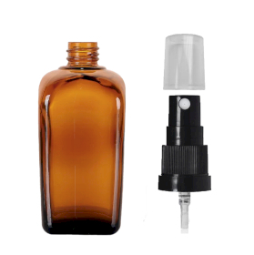 64x Sticlă de Chihlimbar de 50 ml cu Pulverizator
