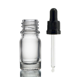 255x Sticlă Transparentă 5ml cu Pipetă T/E