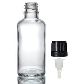 168x Sticlă Transparentă 100ml cu Capac Picurător