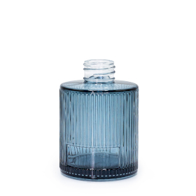 6x Flacon Rotund cu Difuzor, 150 ml (Gât de 28 mm) – Albastru Fumuriu