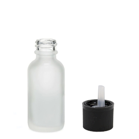 160x Sticlă Mată Albă Cu Capac și Picurător de Siguranță pentru Copii, 10ml