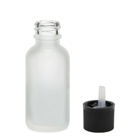 264x Sticlă Mată Albă Cu Capac și Picurător de Siguranță pentru Copii, 50ml