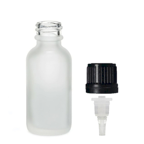 264x Sticlă Mată Albă, 50ml - Cu Capac Cu Picurător