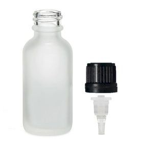 168x Sticlă Mată Albă Cu Pipetă, 100ml - Cu Capac Cu Picurător