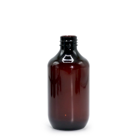 10x Sticlă de Plastic de 250ml Chihlimbar - Fără Capac