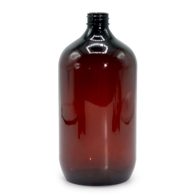 10x Sticlă de Plastic de 1000ml Chihlimbar - Fără Capac