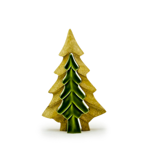 6x Pierdut în Pădure – Decorațiune din Lemn Copac Dublu– 15x10 cm