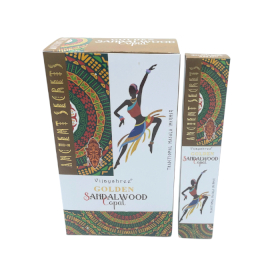 12x 15g Bețișoare Parfumate Golden Copal și Lemn de Santal