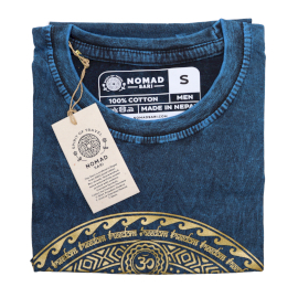 Tricou Stone Wash - Chakra - Albastru (Mic)