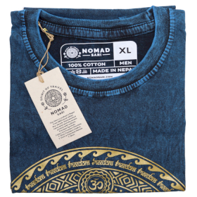 Tricou Stone Wash - Chakra - Albastru (XL)