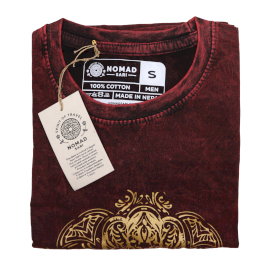 Tricou Stone Wash - Hamsa - Maro (Mic)