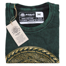 Tricou Stone Wash - Chakra - Verde (Mediu)