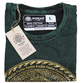 Tricou Stone Wash - Chakra - Verde (Mare)