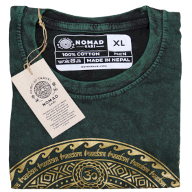 Tricou Stone Wash - Chakra - Verde (XL)
