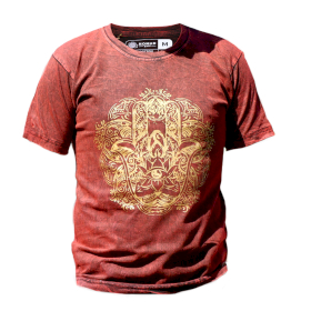 Tricou Stone Wash - Hamsa - Maro (Mediu)