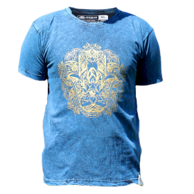 Tricou Stone Wash - Hamsa - Albastru (XL)