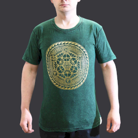 Tricou Stone Wash - Chakra - Verde (S)