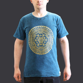 Tricou Stone Wash - Chakra - Albastru (S)