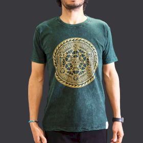 Tricou Stone Wash - Chakra - Verde (M)