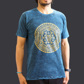 Tricou Stone Wash - Chakra - Albastru (M)