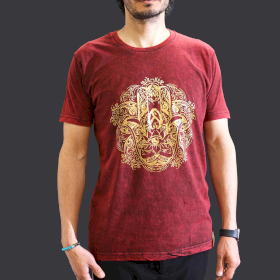 Tricou Stone Wash - Hamsa - Maro (M)